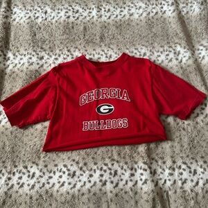 NCAA Georgia Bulldogs Kids Red Short Sleeve Tee